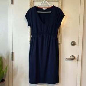 Elegant Navy Blue Women's Dress